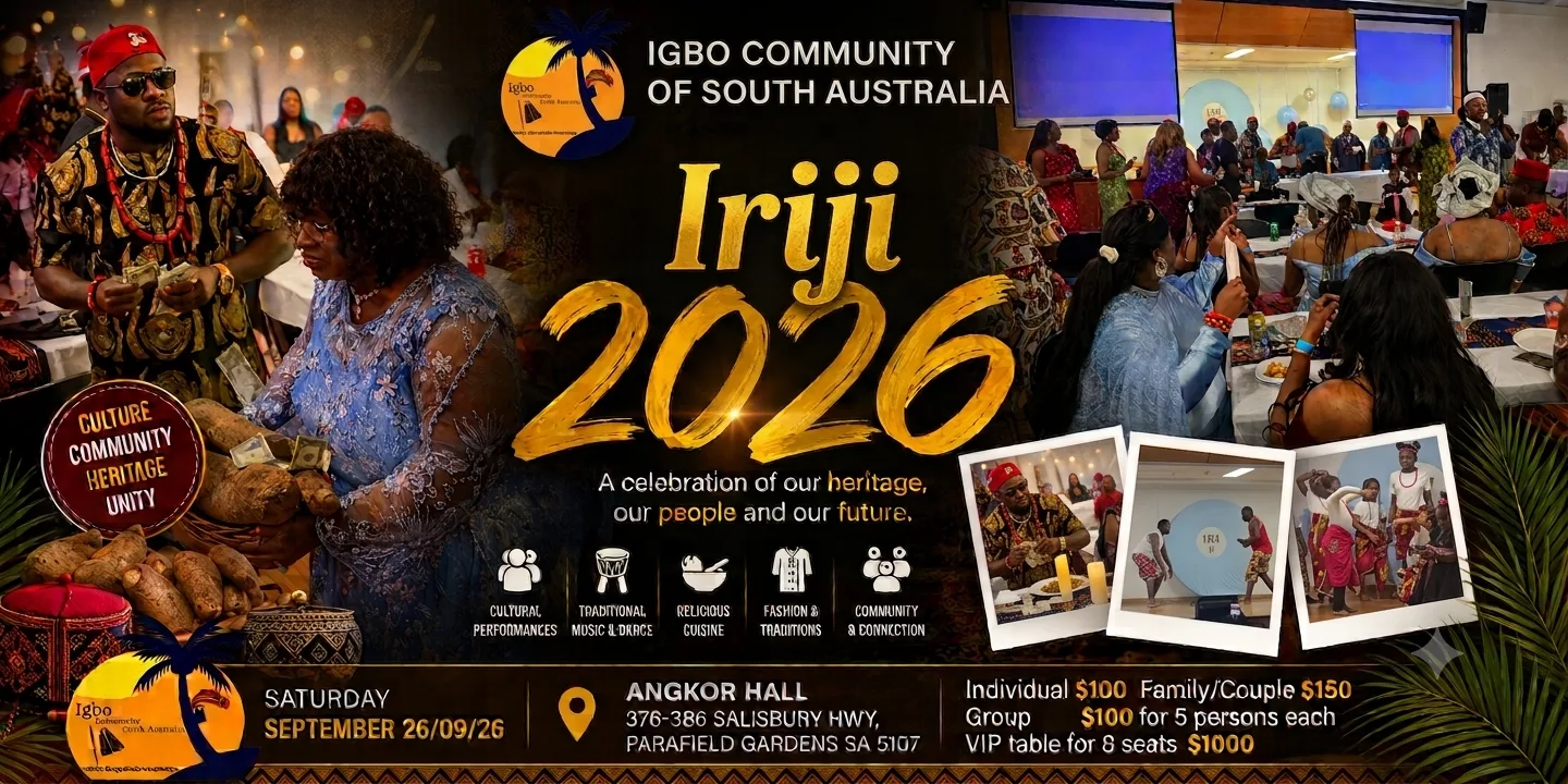 Igbo Association of South Australia - Iriji 2026
